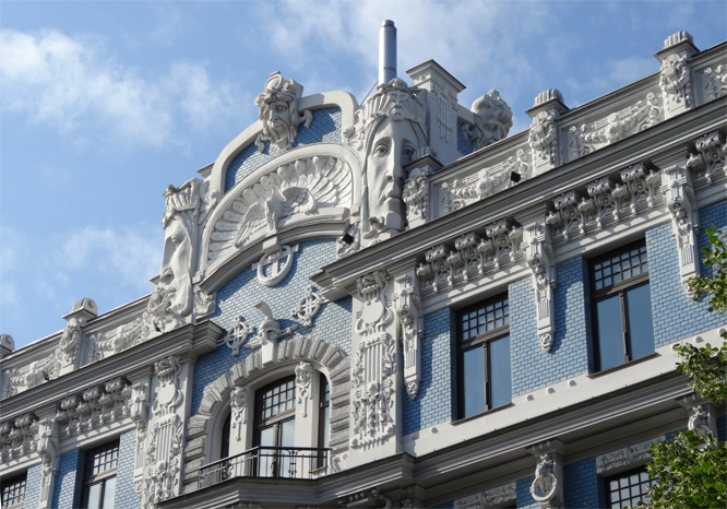 Riga - Jugendstilfassade