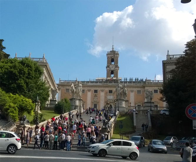 Die Treppe vor dem Capitol