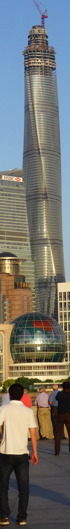 Der Shanghai Tower am 22. Mail 2014