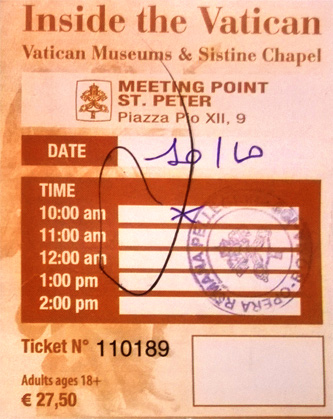 Ticket Vatican Museen