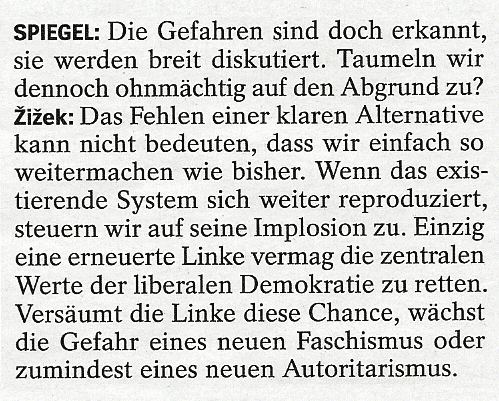 Slavoj Žižek - Spiegel-Artikel