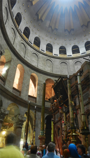 Vorderseite der Aedicula über dem Heiligen Grab