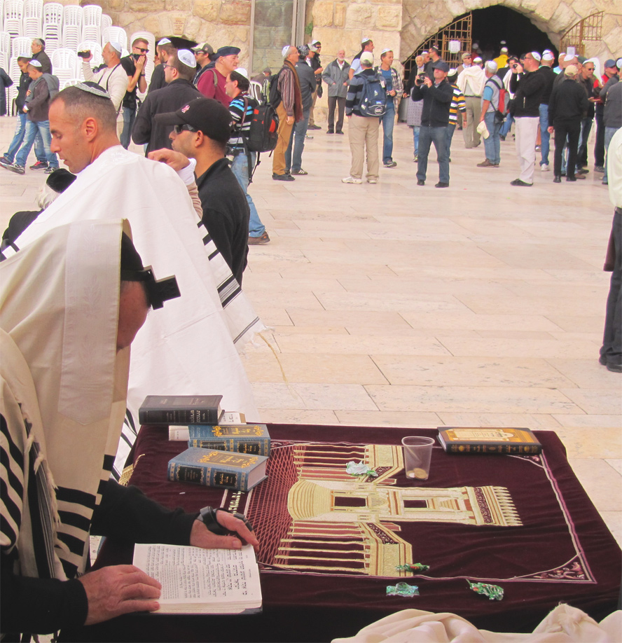 Jerusalem - Klagemauer, Sicht von der Seite der Frauen