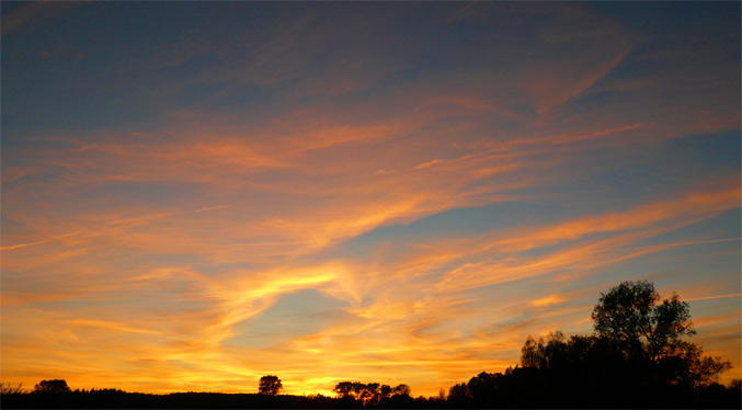 Sonnenuntergang in Langenhagen