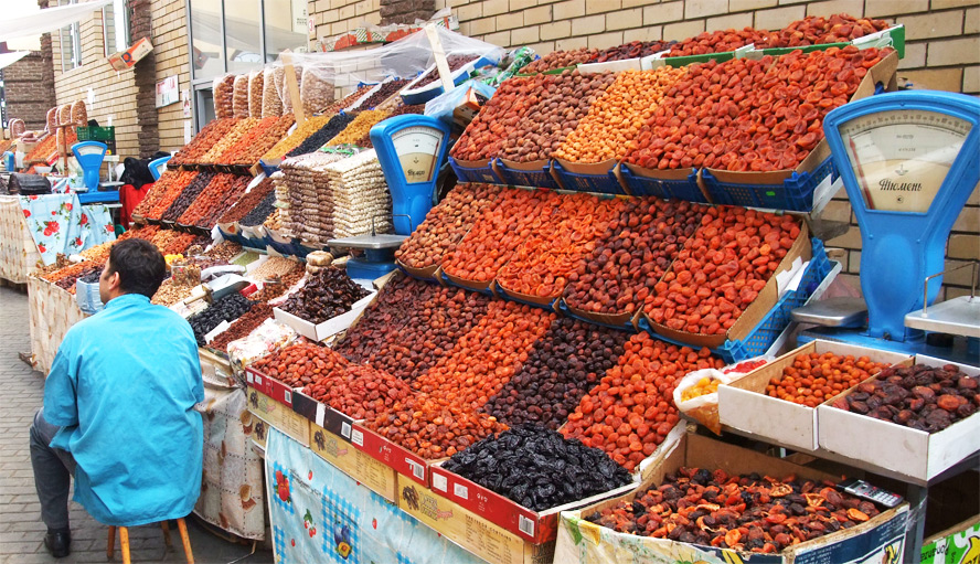 Auf dem Zentralmarkt von Kazan