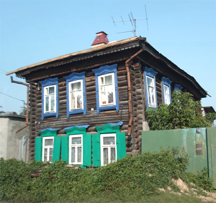 Alte Häuser in Kazan