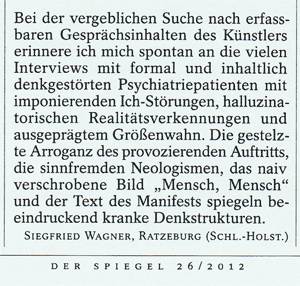 Jonathan Meese im Spiegel