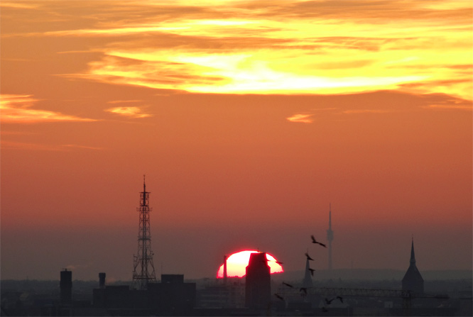 Sunset am 13. November 2012, 16:14 h