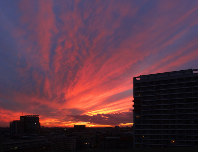 Sunset 25. November 2012, 16:15 h