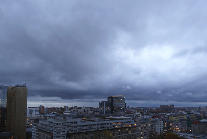 Die Kaltfront im Anmarsch