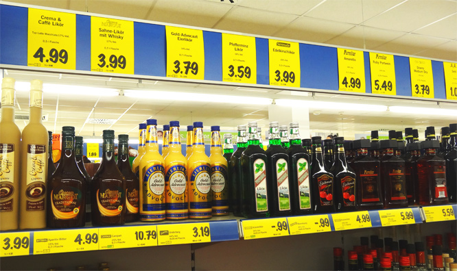 Alkohol bei Lidl