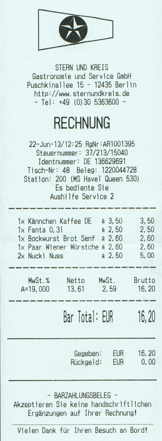 rechnung Stern und Kreis