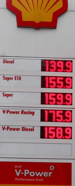 Benzinpreis am 01. März 2013