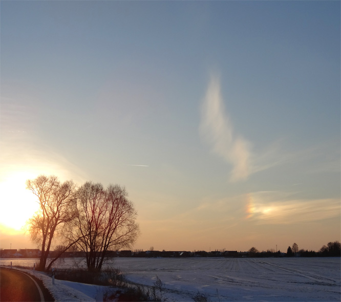 Sunset in Gommern, 17:00 h 