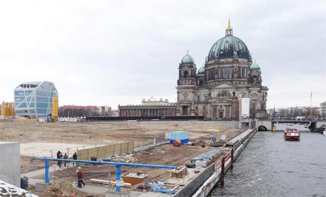 Schlossbaustelle am 01.04.2013