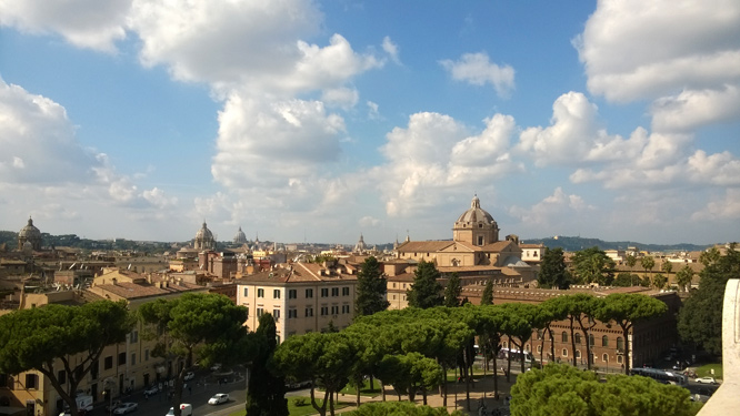Sicht auf Rom von Emanuelle II