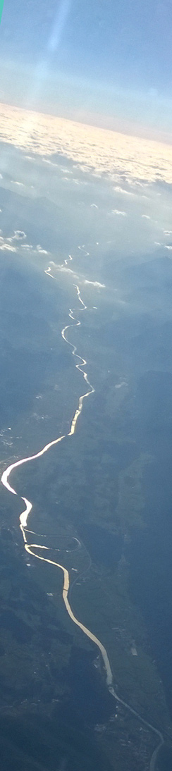 Alpen Überflug, der Inn