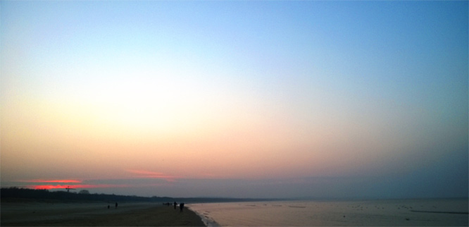 Sunset in Swinemünde