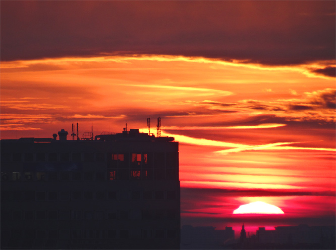 Sunset am 19. Januar 2016