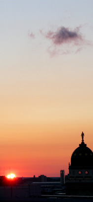 Sonnenuntergang in Berlin  am 22. Juli 2007