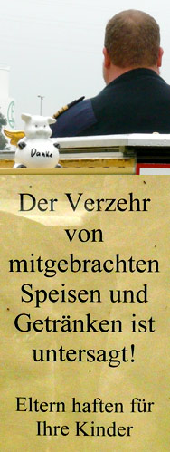 Verzehr ... untersagt