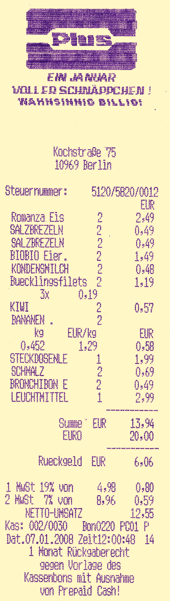 Kassenzettel