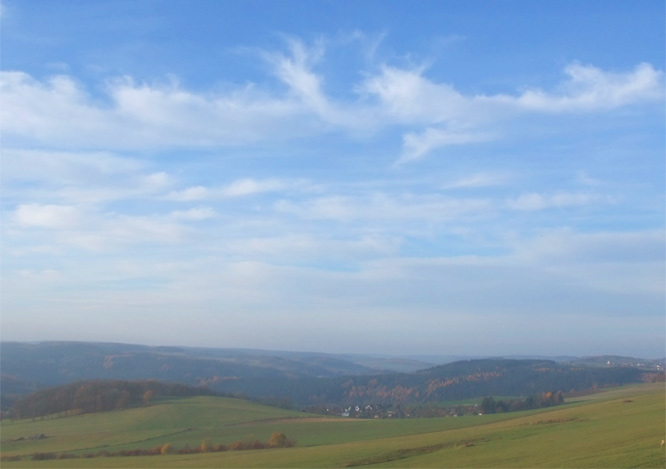 Sicht von der Dittersdorfer Höhe