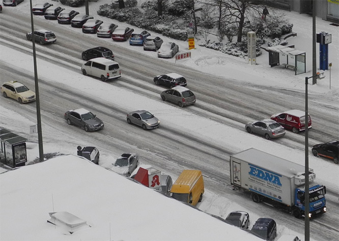 Schnee am 02. Dezember 2010