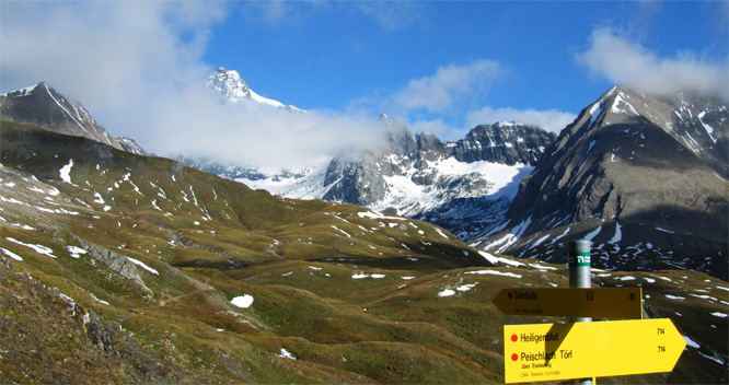 Abstieg von der Glorerhütte