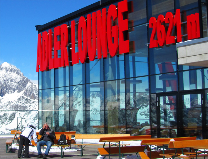 Adler Lounge mit falscher Höhenangabe